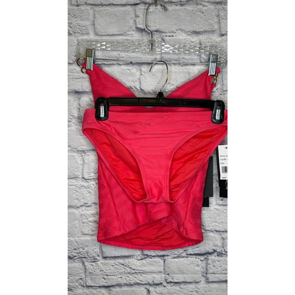 La Blanca Linea Costa Pink 2 Piece Tankini Swim Bathing Suit SZ 4 NEW W/TAGS - Picture 1 of 4